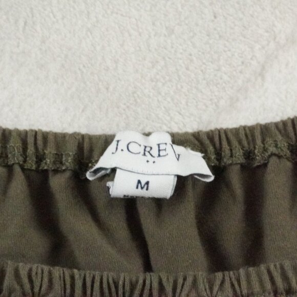 J.Crew Knit Squareneck Mini Dress Womens Medium Puff Sleeve - Picture 4 of 12